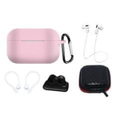 MG Case set příslušenství na Apple Airpods Pro 1/2, růžové