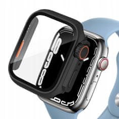 Tech-protect Defense 360 pouzdro na Apple Watch 7/8/9 45mm, černé/oranžové