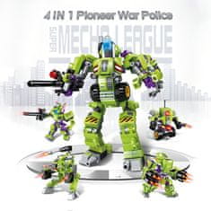 QMAN Pioneer Police-Apocalypse 1802 sada 4v1