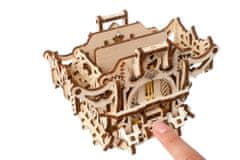 UGEARS 3D dřevěné mechanické puzzle Úložný box na karty