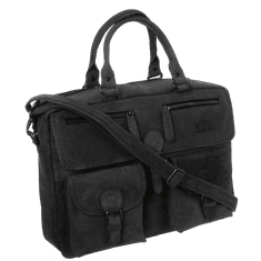Factoryprice Kožená taška na notebook NO LOGO LAP-146-TGH-NL LAP-146-TGH-7410___BLA_396596 Univerzální