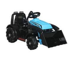 Lean-toys Traktor Na Akumulátor Zp1001B S Lžící Klakson Modrý