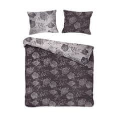 Darymex Darymex Bavlněné povlečení FLORY ANTHRACITE 220x200 COTTONLOVE JACQUARD antracit velké květiny