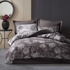 Darymex Darymex Bavlněné povlečení FLORY ANTHRACITE 220x200 COTTONLOVE JACQUARD antracit velké květiny