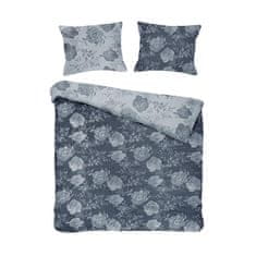 Darymex Bavlněné povlečení JACQUARD FLORY BLUE 160x200 COTTONLOVE Darymex navy blue floral