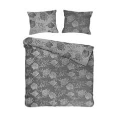 Darymex Darymex Bavlněné povlečení FLORY GREY 220x200 COTTONLOVE JACQUARD šedé velké květy