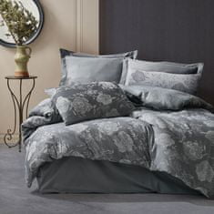 Darymex Darymex Bavlněné povlečení FLORY GREY 220x200 COTTONLOVE JACQUARD šedé velké květy