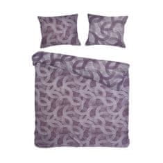 Darymex Darymex Bavlněné povlečení SPOTY PURPLE 220x200 COTTONLOVE JACQUARD fialový geometrický vzor