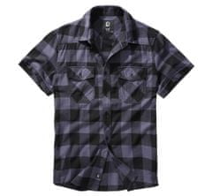 BRANDIT košile Checkshirt halfsleeve černo-šedá Velikost: S