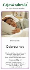 Čajová zahrada Dobrou noc - bylinná směs