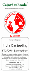 Čajová zahrada India Darjeeling FTGFOPI Bannockburn - černý čaj, Varianta: černý čaj 60g