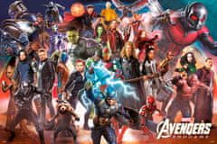 CurePink Plakát Avengers: Endgame Line Up (61 x 91,5 cm) 150 g