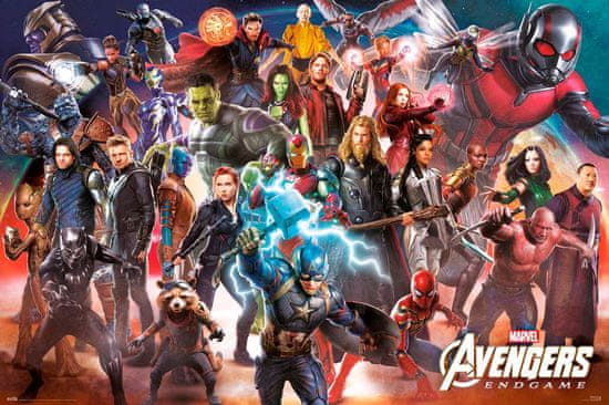 CurePink Plakát Avengers: Endgame Line Up (61 x 91,5 cm) 150 g