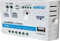 4DAVE EPEVER LS1024EU solární PWM regulátor 12/24V, 10A, vstup 30V/50V