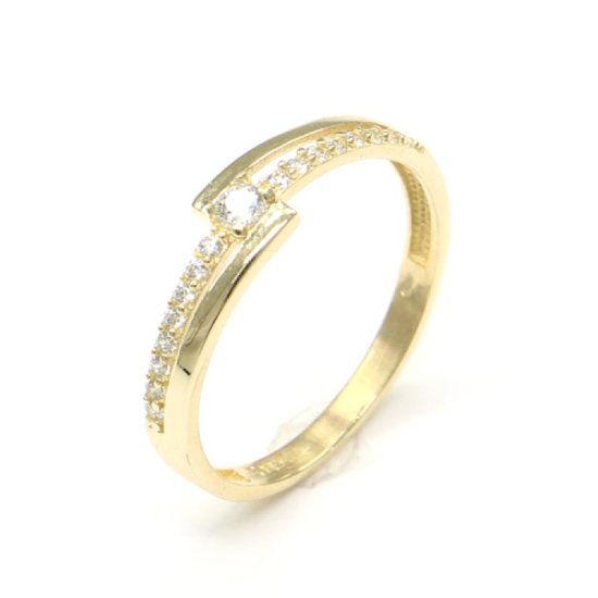 Pattic Zlatý prsten AU 585/1000 1,55 g CA123001Y-54