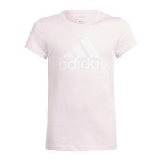 Adidas Tričko růžové M Big Logo Tee Girls JR