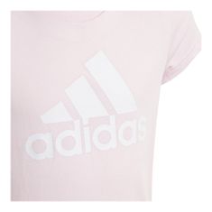 Adidas Tričko růžové M Big Logo Tee Girls JR