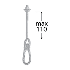 DOMAX MHA 110 uchycení houpačky typ A M12*110 mm