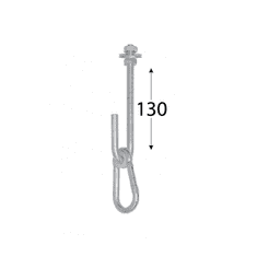 DOMAX MHB 130 uchycení houpačky typ B M12*130 mm