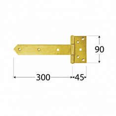 DOMAX ZB 300 Závěs brankový 300x45x90x35x3,0 mm