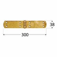 DOMAX ZF 300 Závěs francouzský 300x38x2,5 mm