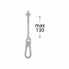 DOMAX MHA 130 uchycení houpačky typ A M12*130 mm