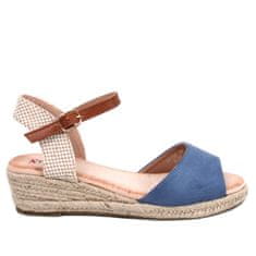 Espadrilky na platformách Blue velikost 39