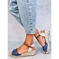 Espadrilky na platformách Blue velikost 39