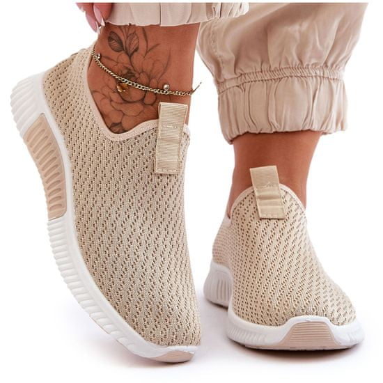 Klasická sportovní obuv Slip-on Beige