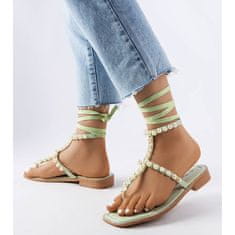 Zelené perleťové sandály Graystone velikost 41