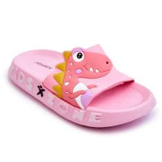 Dětské pěnové žabky Dinosaur Pink velikost 32