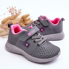 Dětská sportovní obuv na suchý zip Grey Brego velikost 31