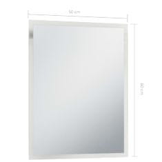 Vidaxl Koupelnové nástěnné zrcadlo s LED osvětlením 50 x 60 cm