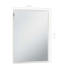 Vidaxl Koupelnové nástěnné zrcadlo s LED osvětlením 60 x 80 cm