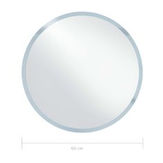 Vidaxl Koupelnové zrcadlo s LED osvětlením 60 cm