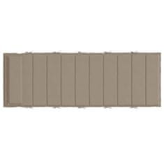 Greatstore Poduška na lehátko taupe 180 x 60 x 3 cm oxfordská látka