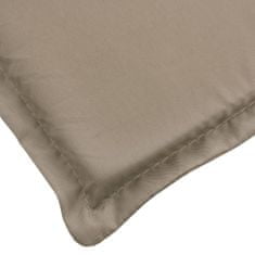 Greatstore Poduška na lehátko taupe 180 x 60 x 3 cm oxfordská látka