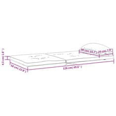 Vidaxl Podušky na židli Adirondack 2 ks krémové oxfordská látka