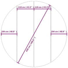 Vidaxl Podložka pod bazén světle šedá Ø428 cm polyesterová geotextilie