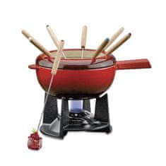 Spring Sada sýrového fondue, 8 míst, 2,0 l, litina, červené FONDUE / jaro