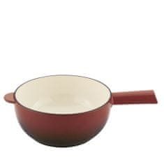 Spring Sada sýrového fondue, 8 míst, 2,0 l, litina, červené FONDUE / jaro