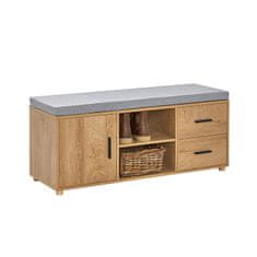 SoBuy SoBuy FSR148-N Lavička na boty Lavice s úložným prostorem Botník Lavice do předsíně Přírodní 110x47x35cm