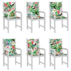 Petromila Podušky na židli s nízkým opěradlem 6 ks vícebarevné textil