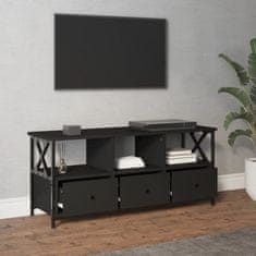 Vidaxl TV skříňka černá 102 x 33 x 45 cm kompozitní dřevo a železo