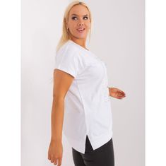 RELEVANCE Dámská halenka z bavlny plus size ODRA bílo-světle modrá RV-BZ-8711.13X_399772 Univerzální