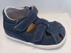 Jonap 041 S chlapecké kožené sandálky modré vel. 25