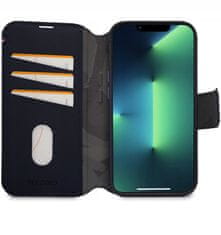 Decoded Pouzdro kožené Detachable Wallet pro iPhone 14 Plus tmavě modrě