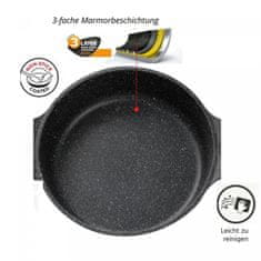 Cheffinger CF-TAJ28: 28 cm odlévaný hliníkový mramorový tagin