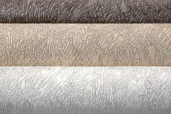 EDEM Vliesová tapeta jednobarevná EDEM 9009-24 plastická lesklá šedá stříbrná 10,65 m2