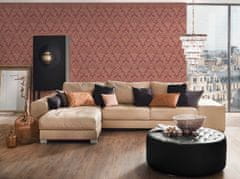 Profhome Textilní tapeta ornament Profhome 306596-GU reliefná lesklá zlatá červená 5,33 m2